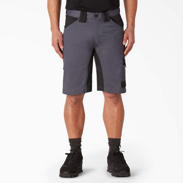 FLEX Performance Workwear GDT Cargo Shorts, 11" - Grey Black (UEB) image number 1