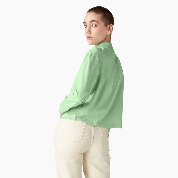 Women's Mapleton High Neck Long Sleeve T-Shirt - Quiet Green (QG2) image number 2