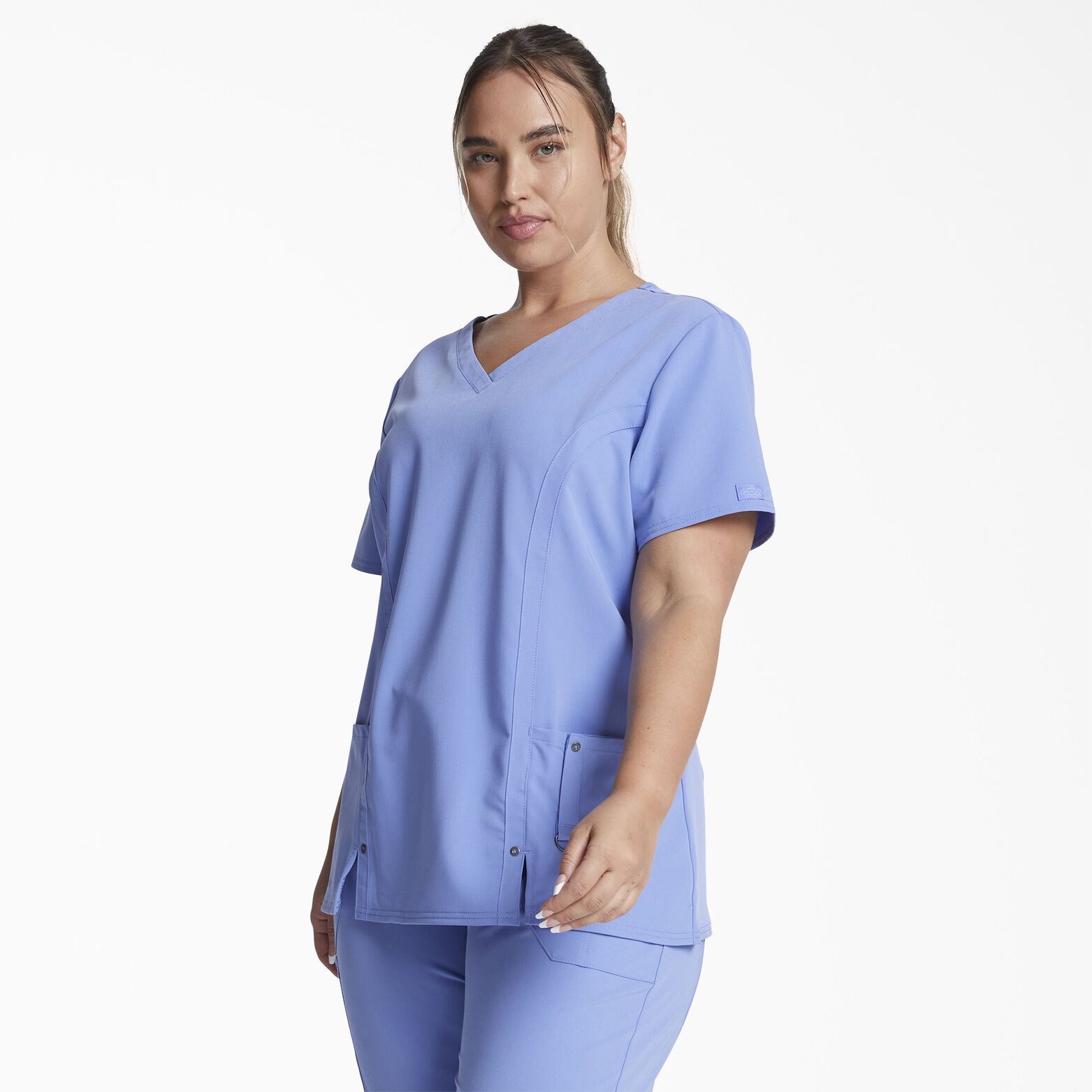 Women's Contemporary Fit Xtreme Stretch V-Neck Scrub Top ...