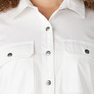 Women&#39;s Long Sleeve Roll-Tab Work Shirt - White &#40;WH&#41;