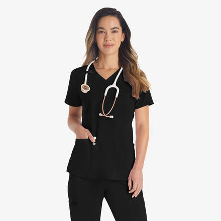 Women's EDS Essentials V-Neck Scrub Top