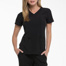 Women&#39;s EDS Essentials V-Neck Scrub Top - Black &#40;BLK&#41;