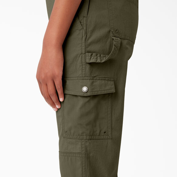 Women&#39;s Cooling Ripstop Bib Overalls - Rinsed Military Green &#40;RML&#41;