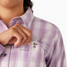 Women&#39;s Cooling Roll-Tab Work Shirt - Purple Rose Hillside Plaid &#40;A2D&#41;