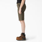 Women&rsquo;s Relaxed Fit Duck Carpenter Shorts, 11&quot; - Rinsed Moss Green &#40;RMS&#41;