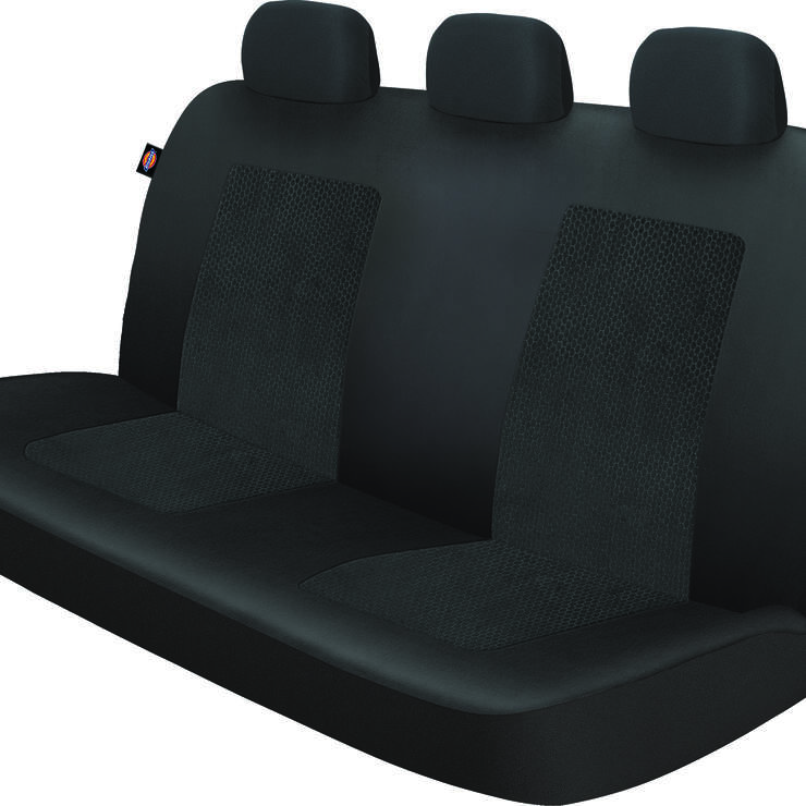 Rayne Front & Rear Car Seat Cover Kit - Black (BLK) image number 1