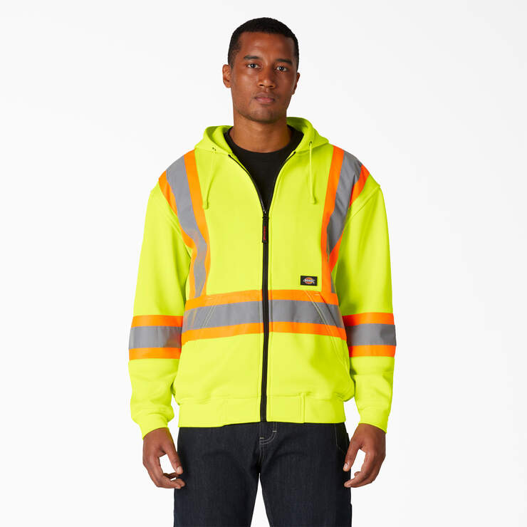 Hi Vis Safety Hoodie - ANSI Yellow (AY) image number 1