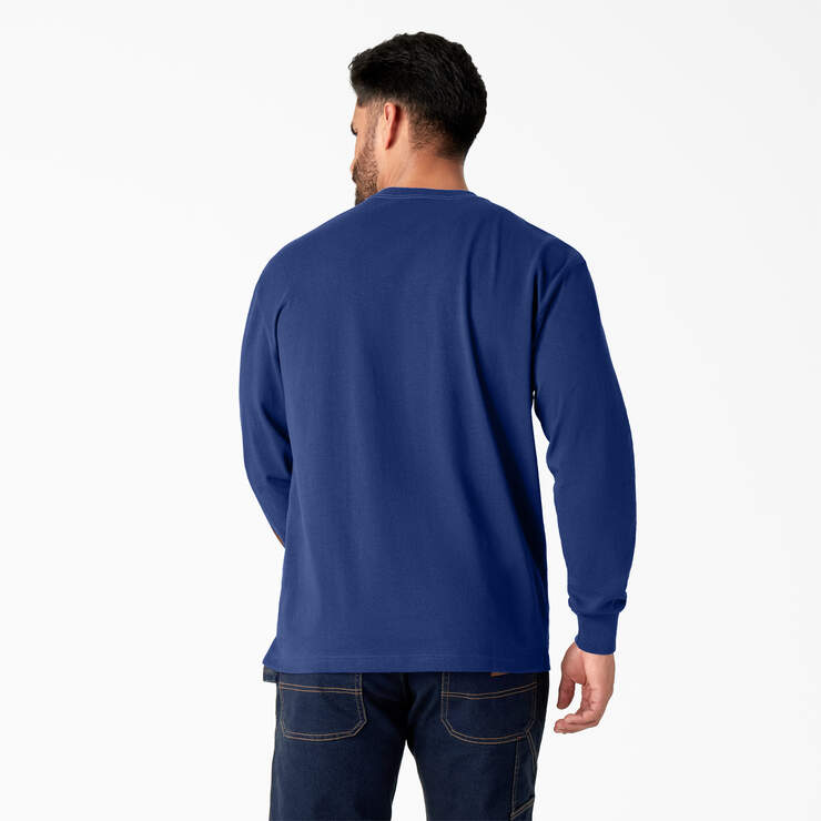 Long Sleeve Workwear Graphic T-Shirt - Surf Blue (FL) image number 2