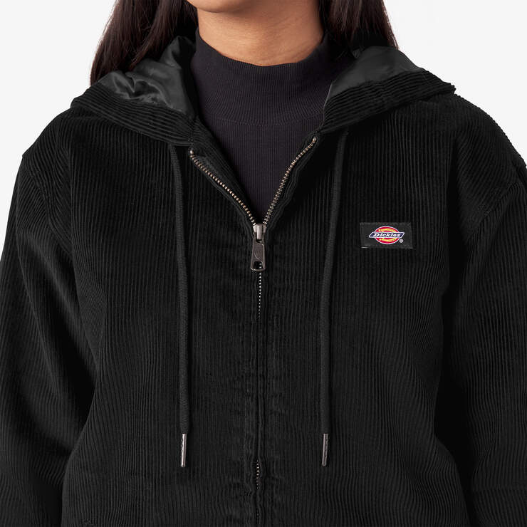 Women’s Corduroy Jacket - Black (BKX) image number 7