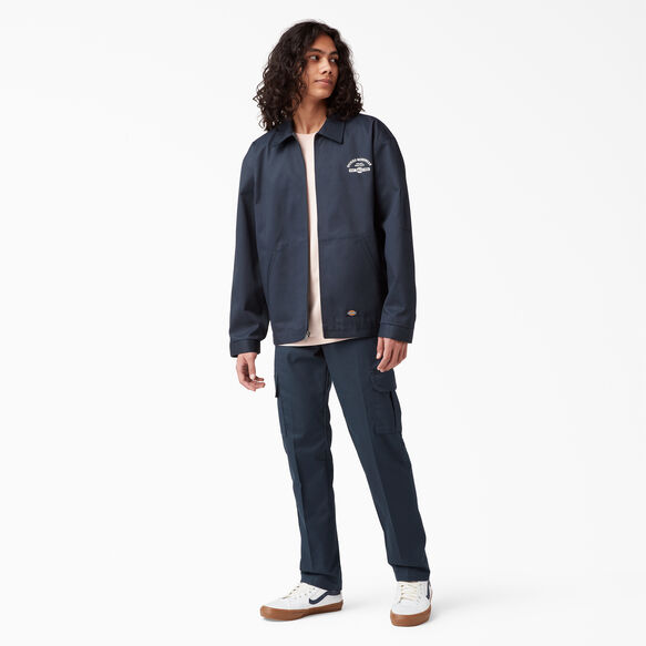 Slim Fit Straight Leg Cargo Pants - Dark Navy &#40;DN&#41;