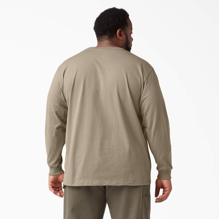 Heavyweight Long Sleeve Pocket T-Shirt - Desert Sand (DS) image number 5