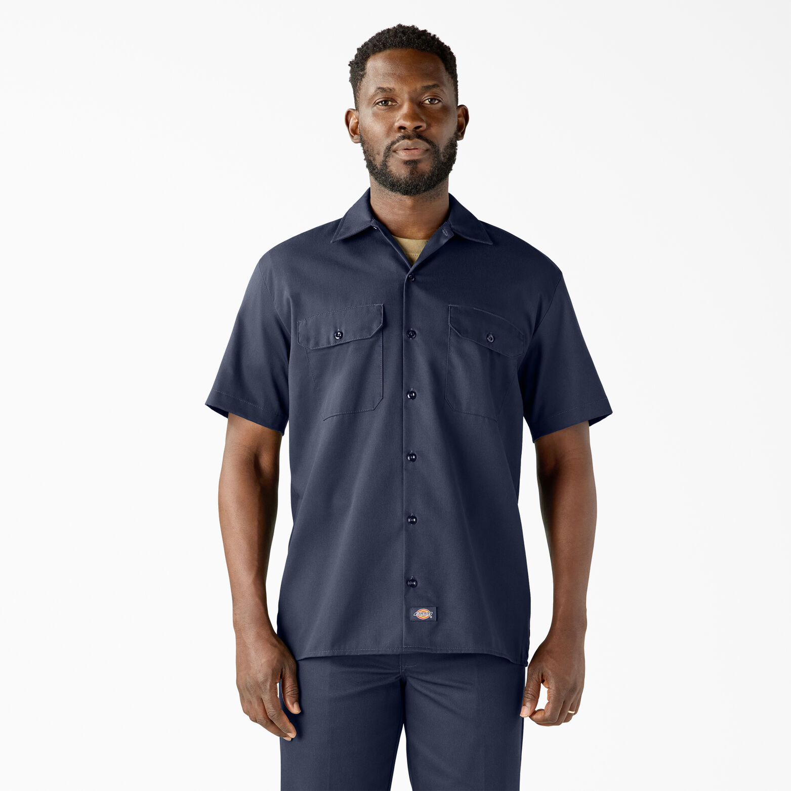 Sleeve Work , Navy Blue 4XL | Mens Shirts Dickies