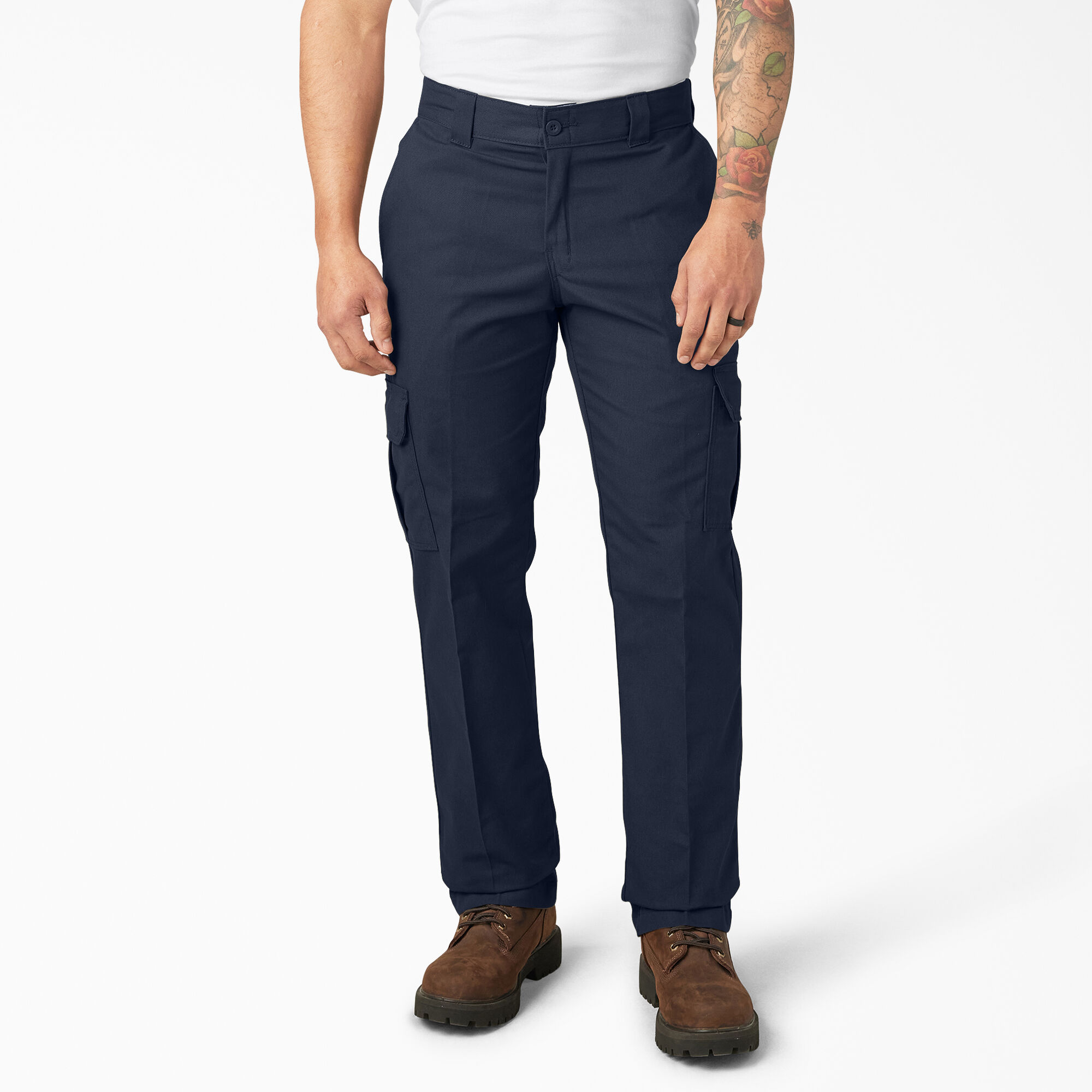 dark blue cargo work pants