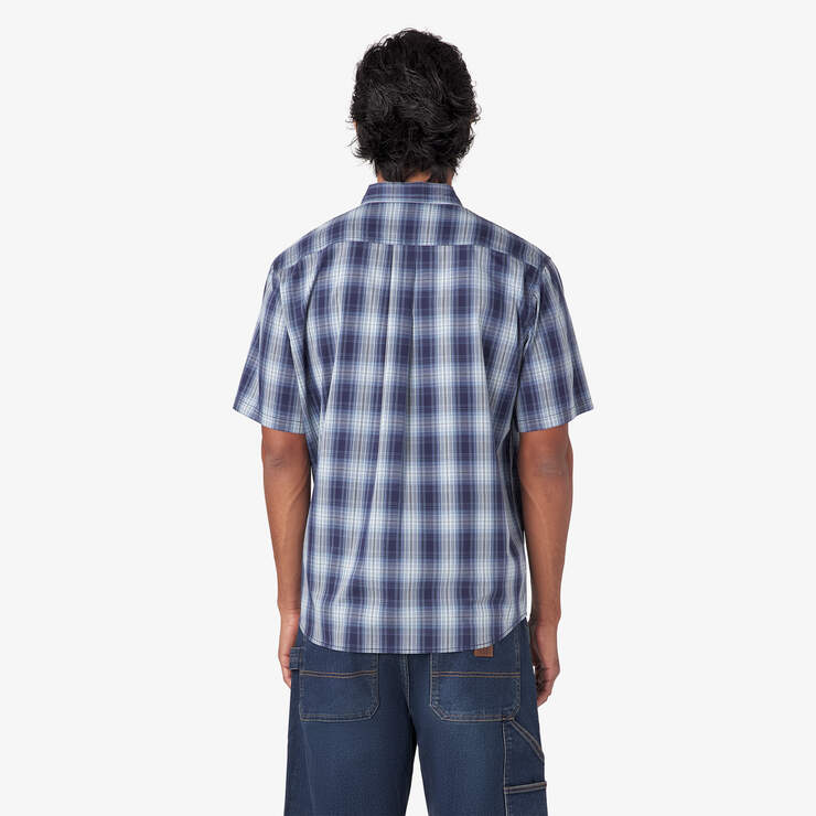 Short Sleeve Woven Shirt - Coronet Blue Plaid (BCN) image number 2