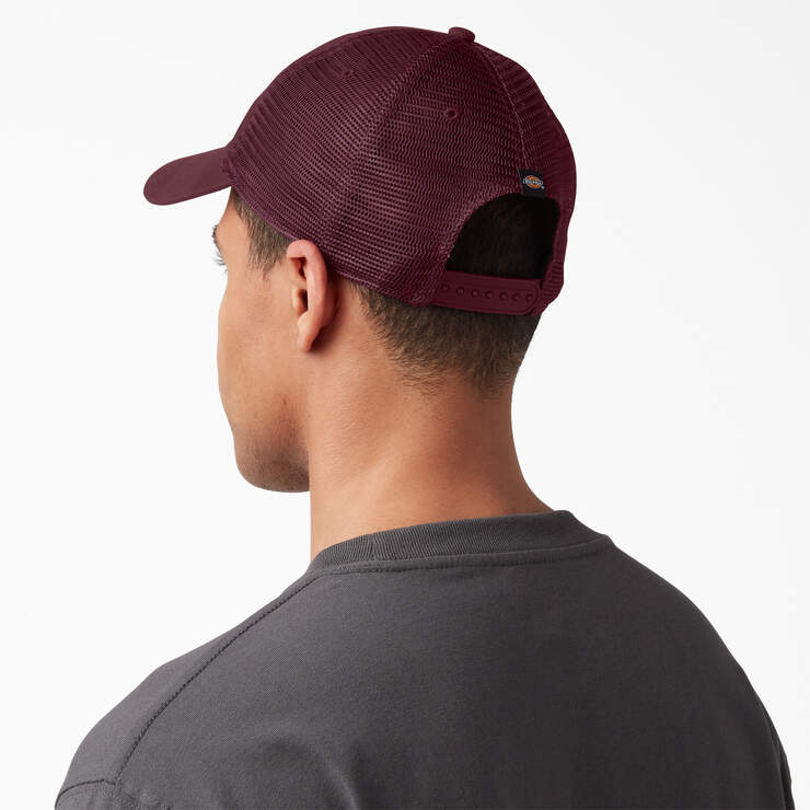 Canvas Trucker Hat - Burgundy (BY) image number 3