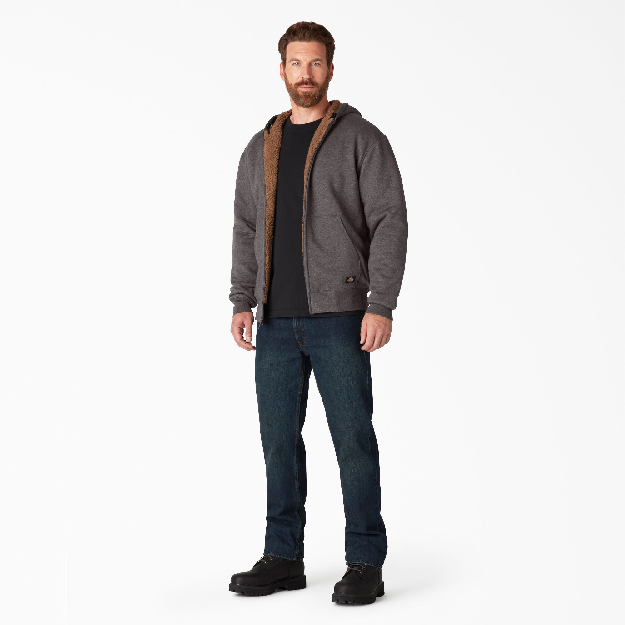 High Pile Fleece Lined Full Zip Hoodie - Dickies US
