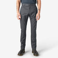 Skinny Fit Double Knee Work Pants - Charcoal Gray (CH)