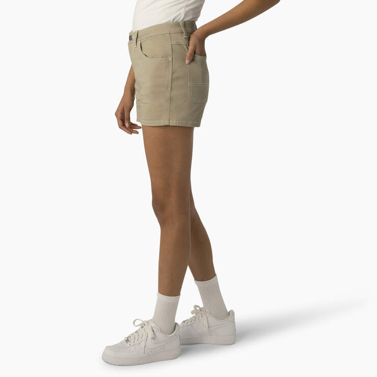Women's Carpenter Shorts, 3" - Stone (ST) image number 3