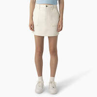 Women's High Waisted Carpenter Skirt - Cloud (CL9)