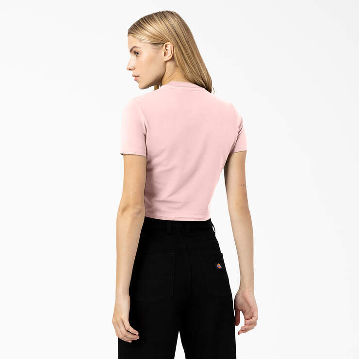 Women's Maple Valley Logo Cropped T-Shirt - Pink (PK) image number 2