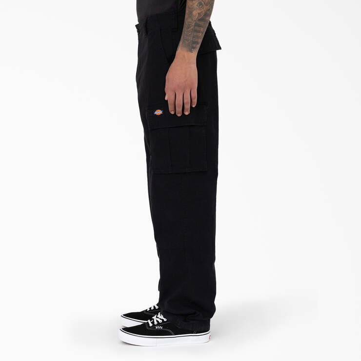 Eagle Bend Relaxed Fit Double Knee Cargo Pants - Black (BKX) image number 3