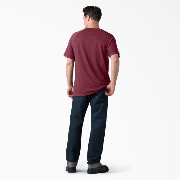 Cooling Short Sleeve Pocket T-Shirt - Burgundy Heather &#40;BYH&#41;