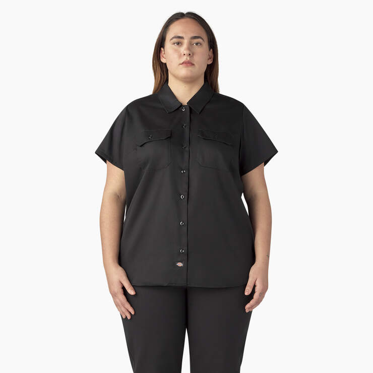 Women's Plus 574 Original Work Shirt - Black (BSK) image number 1