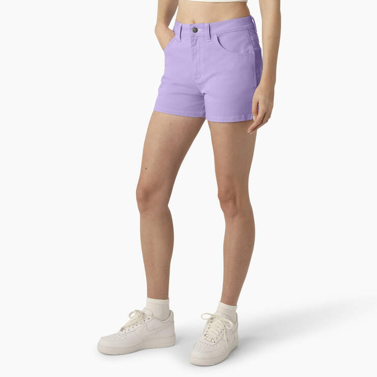 Women's Carpenter Shorts, 3" - Purple Rose (UR2) image number 3