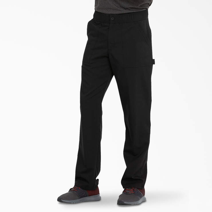 Men's Balance Zip Fly Scrub Pants - Black (BLK) image number 3