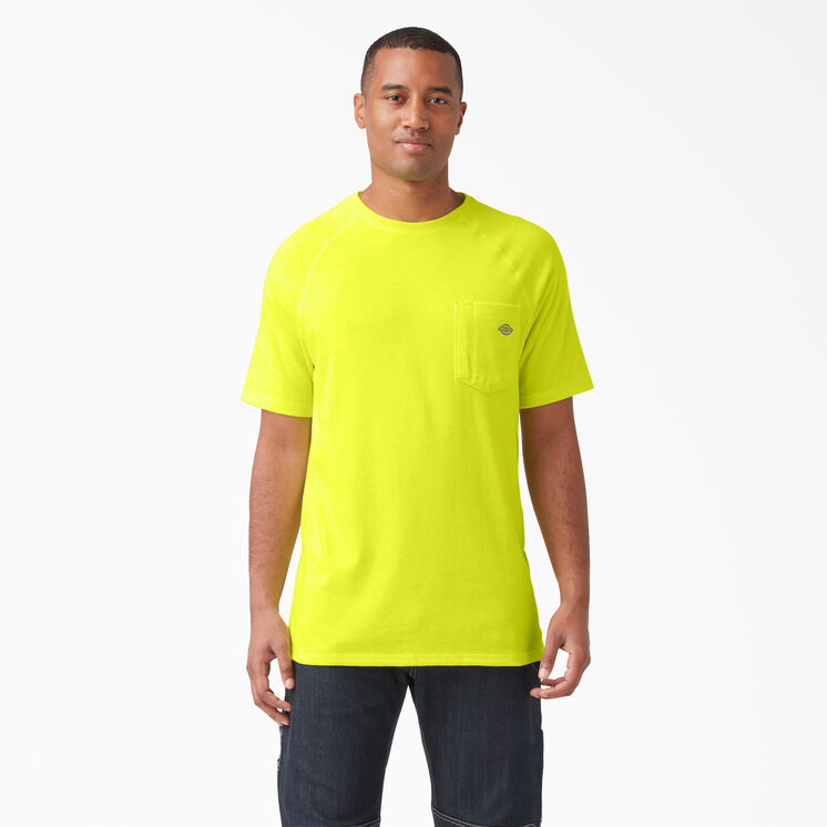 Cooling Short Sleeve Pocket T-Shirt - Bright Yellow &#40;BWD&#41;