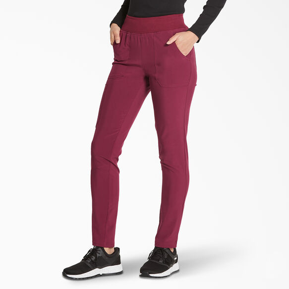 Women&#39;s EDS Essentials Tapered Leg Scrub Pants - Wine &#40;WIN&#41;