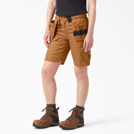 Traeger x Dickies Women&#39;s Ultimate Grilling Shorts, 9&quot; - Brown Duck &#40;BD&#41;