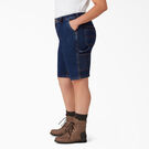 Women&rsquo;s Plus Relaxed Fit Carpenter Shorts, 11&quot; - Stonewashed Dark Blue &#40;DSW&#41;