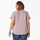 Women&#39;s Plus Cooling Short Sleeve Work Shirt - Lilac Heather &#40;ICH&#41;