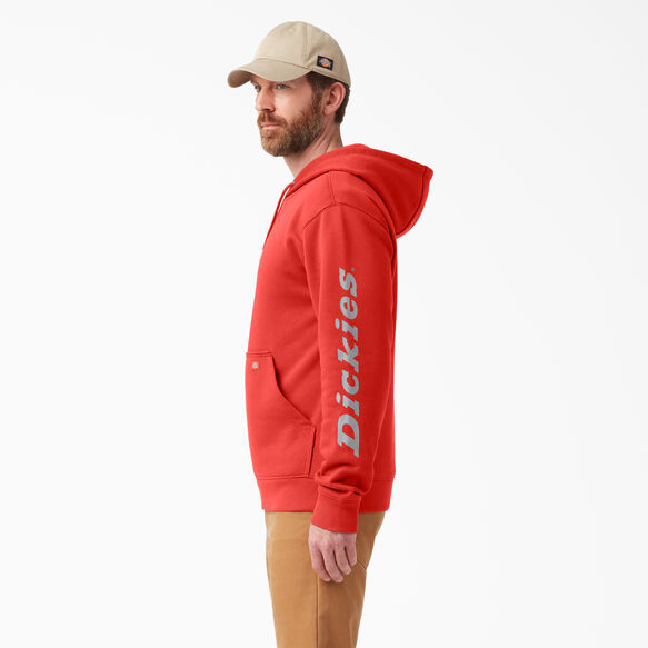 Water Repellent Logo Sleeve Hoodie - Molten Lava &#40;M2A&#41;