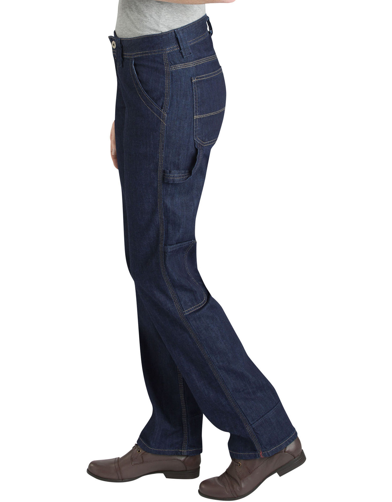 relaxed fit double knee carpenter denim jeans