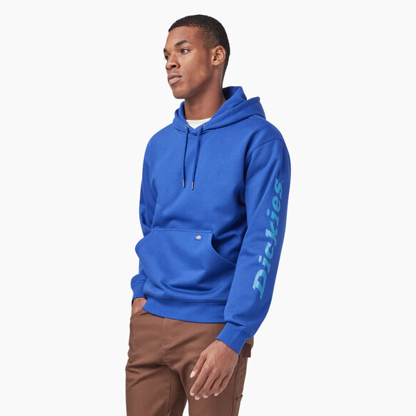 Water Repellent Sleeve Logo Hoodie - Surf Blue &#40;FL&#41;