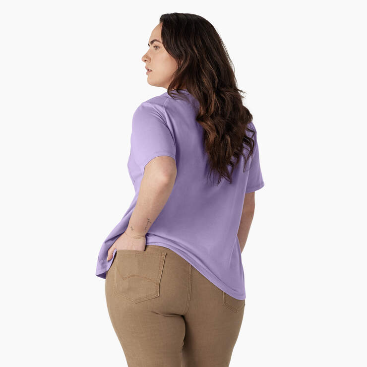 Women's Plus Cooling Short Sleeve Pocket T-Shirt - Purple Rose (UR2) image number 2