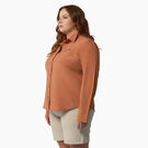 Women&#39;s Plus Cooling Roll-Tab Work Shirt - Copper Heather &#40;EH2&#41;