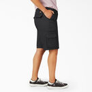 Women&#39;s Plus Relaxed Fit Cargo Shorts, 11&quot; - Black &#40;BK&#41;
