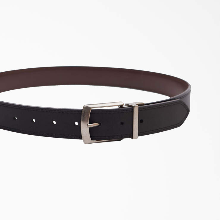 Leather Reversible Belt - Black (BK) image number 3