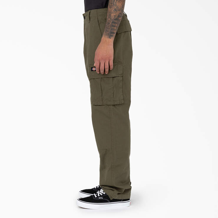 Eagle Bend Relaxed Fit Double Knee Cargo Pants - Military Green (ML) image number 3