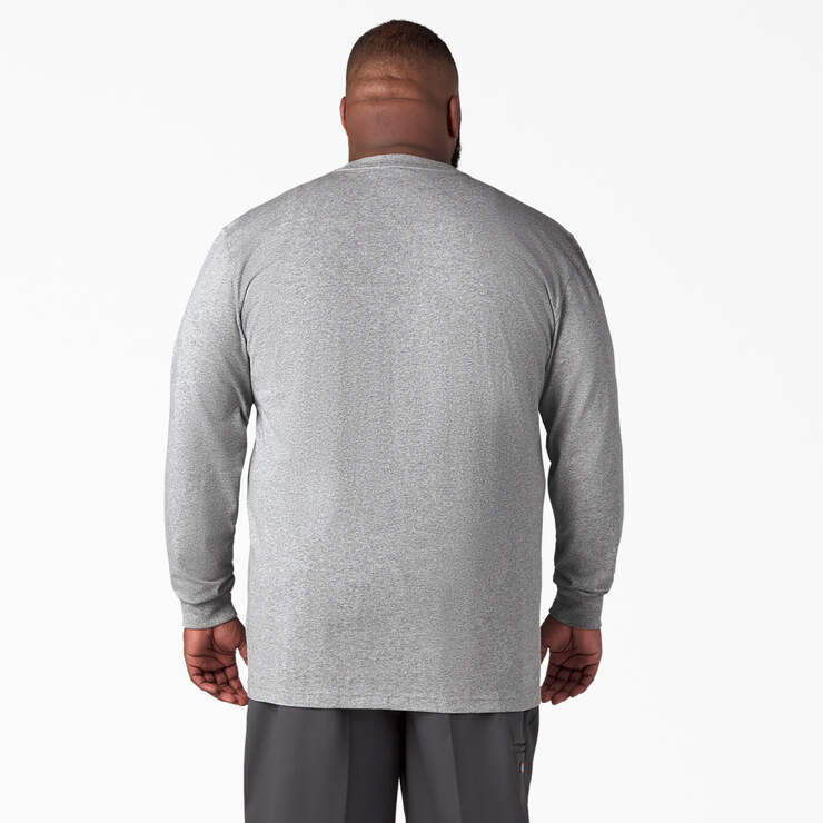 Heavyweight Long Sleeve Pocket T-Shirt - Heather Gray (HG) image number 5