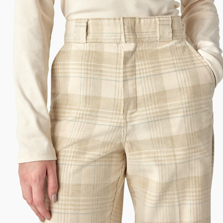 Women’s Alma Corduroy Pants - Light Corduroy Plaid (CGB) image number 5