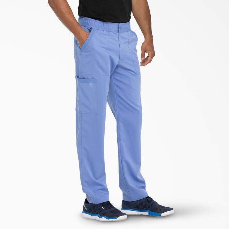 Men's Balance Zip Fly Scrub Pants - Ceil Blue (CBL) image number 4