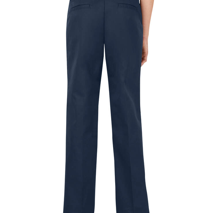 Girls' FlexWaist® Slim Fit Straight Leg Flat Front Pants, 4-6x - Dark Navy (DN) image number 2