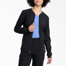 Women&#39;s Retro Warm-up Scrub Jacket - Black &#40;BLK&#41;