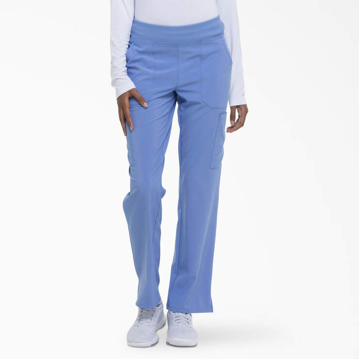 Women's EDS Essentials Tapered Leg Cargo Scrub Pants - Ceil Blue (CBL) image number 1