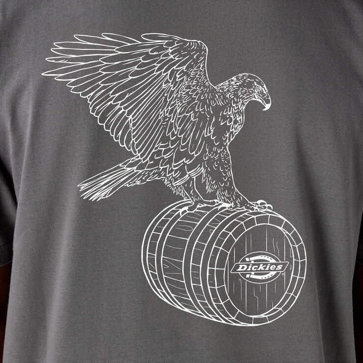 Eagle Barrel Heavyweight T-Shirt - Charcoal (0CH) image number 11