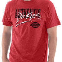 Dickies Splattery Graphic Short Sleeve T-Shirt - HEATHER RED (HA)
